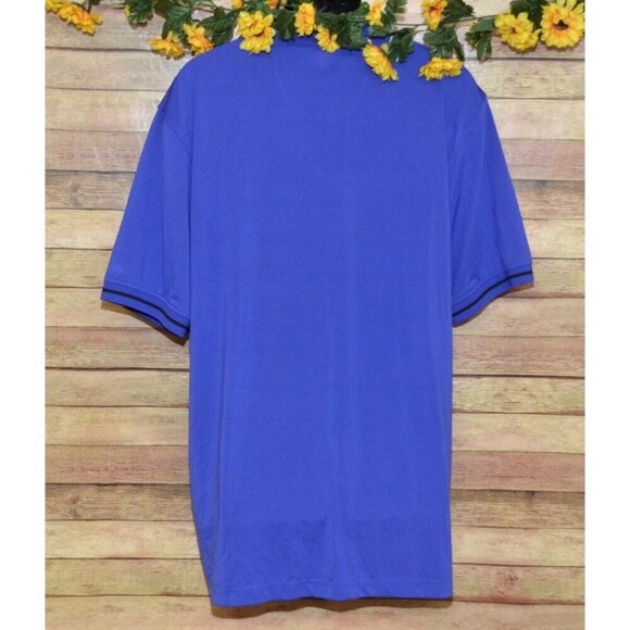 IZOD X-Treme Function Golf Men's Size XXL Blue Pullover Polo Shirt 1/4 Button Up - Picture 6 of 8